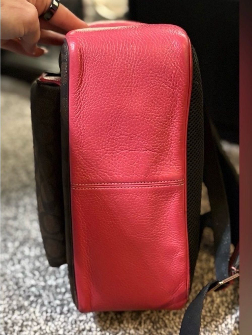 Coach Court Backpack in Signature Canvas with Color-Blocked - Picture 12 of 12